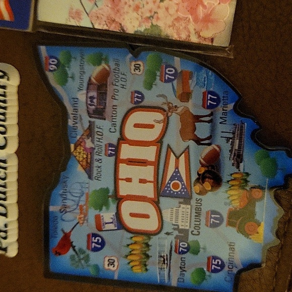 Set of 3 Travel Souvenir Magnets Washington DC Ohio Pa Dutch Country - Picture 3 of 5